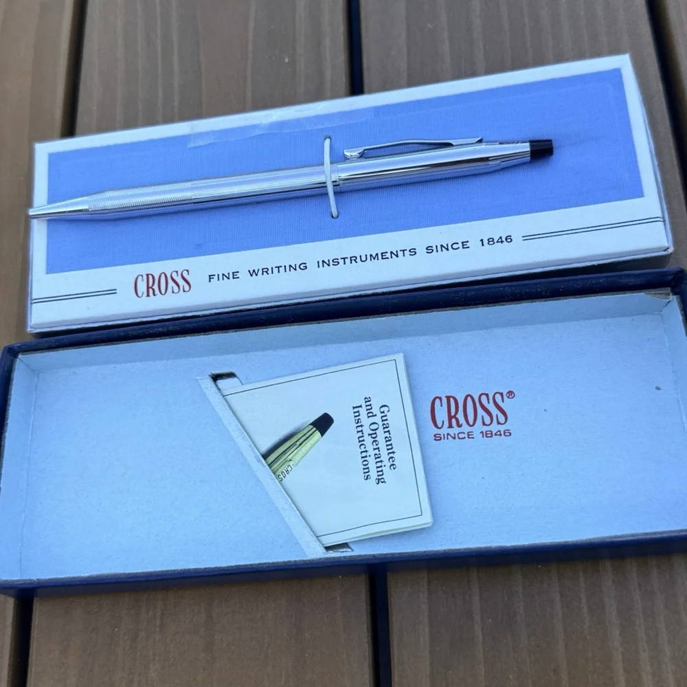 Cross Pen In Box With Paper Work Very Nice For Your Collection